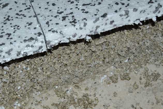 Fußbodenaufbau: Trittschalldämmung aus EPS-Platten auf Schüttung