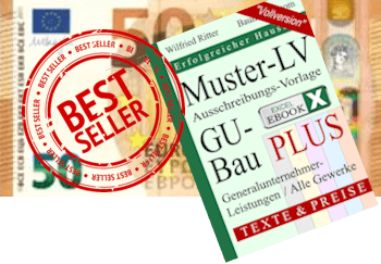 50 Euro Geldschein mit Cover Muster-LV Bestseller GU-Bau PLUS