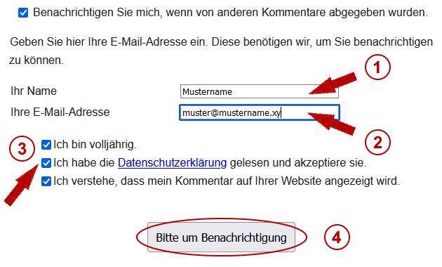 Anleitung HSB Gastbeitrag-Service: Benachrichtigung einstellen